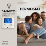 EconoHome Digital Thermostat for Heating and Cooling