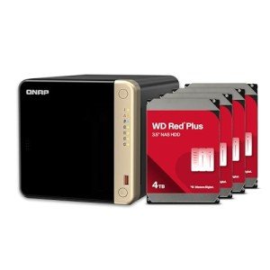 QNAP TS-464 4-Bay High-Performance NAS with 12TB HDD