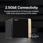 QNAP TS-464 4-Bay High-Performance NAS with 12TB HDD