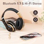 Falebare Bluetooth Over-Ear Headphones with Microphone