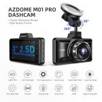 AZDOME Dual Dash Cam with 64GB Card