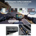 5-Inch Waterproof Motorcycle CarPlay & Android Auto Display