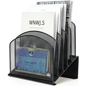 Delifox 5-Section Metal File Organizer Stand