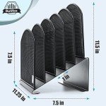 Delifox 5-Section Metal File Organizer Stand