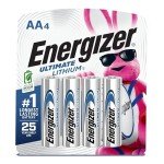 Energizer Ultimate Lithium AA Batteries - 4 Pack
