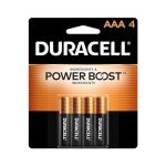Duracell AAA Batteries with Power Boost, 4-Pack