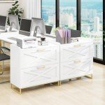 2-Drawer Lateral File Cabinet with Charging Station
