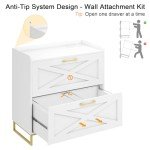 2-Drawer Lateral File Cabinet with Charging Station