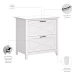 Bush Furniture Key West 2-Drawer File Cabinet