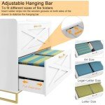 2-Drawer Lateral File Cabinet with Charging Station