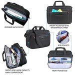 VANKEAN Laptop Briefcase Premium Laptop Case Fits Up to 17.3 Inch Business Shoulder Bag Laptop Expandable Water-Repellent Messenger Bag for Men/Women Computer Bag for Travel/Business/Black