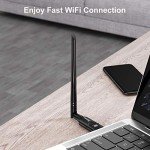Techkey 1200Mbps USB WiFi Adapter with Antenna