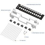 Iwillink 12-Port Keystone Patch Panel with Bracket