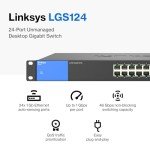 Linksys LGS124 24-Port Gigabit Network Switch