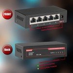 ienRon 5-Port Gigabit Unmanaged Ethernet Switch