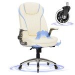 Ergonomic High Back Office Chair with Flip-up Arms