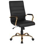 Whitney High-Back LeatherSoft Swivel Desk Chair