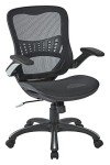 Ventilated Black Mesh Desk Chair for Office