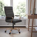 Whitney High-Back LeatherSoft Swivel Desk Chair
