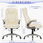Ergonomic High Back Office Chair with Flip-up Arms