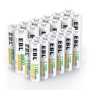 EBL Rechargeable AA AAA Battery Combo Pack