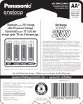 Panasonic Eneloop 2100 Cycle AA Rechargeable Batteries - 4 Pack