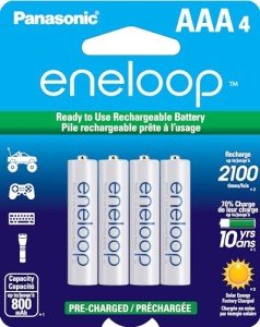 Panasonic Eneloop AAA Rechargeable Batteries - 4 Pack