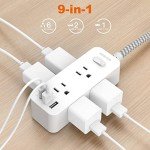 5-Ft Power Strip with 6 Outlets & USB Ports