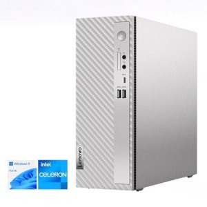 Lenovo IdeaCentre 3 Small Slim Desktop Computer for Daily Use, Intel Processor, 16GB RAM, 1TB SSD, HDMI, RJ-45 Ethernet, 6 USB Ports, Wi-Fi 6, Bluetooth, Wired KB & Mouse, Windows 11 Home, Grey