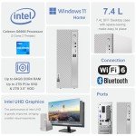 Lenovo IdeaCentre 3 Small Slim Desktop Computer for Daily Use, Intel Processor, 16GB RAM, 1TB SSD, HDMI, RJ-45 Ethernet, 6 USB Ports, Wi-Fi 6, Bluetooth, Wired KB & Mouse, Windows 11 Home, Grey