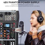 MIZISNR 8-Channel Audio Mixer with Bluetooth Port