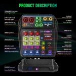 4-Channel DJ Audio Mixer with Bluetooth & USB