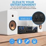 Pyle 800W Bluetooth Home Audio Amplifier System