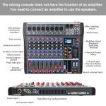 MIZISNR 8-Channel Audio Mixer with Bluetooth Port