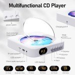 MICOCIOUS Bluetooth CD Player Boombox with Remote