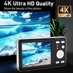 64MP 4K Autofocus Digital Camera with Dual Lenses