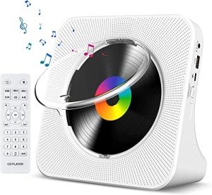 Gueray Portable Bluetooth CD Player with HiFi Speakers