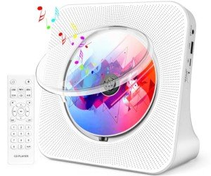 Bluetooth CD Player with Speakers and Remote Control