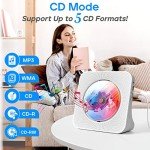 Bluetooth CD Player with Speakers and Remote Control