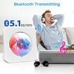 Bluetooth CD Player with Speakers and Remote Control