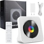Gueray Portable Bluetooth CD Player with HiFi Speakers
