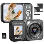 QUOLODOO 4K Dual Screen Point and Shoot Camera