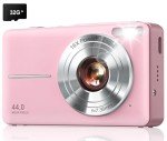 Upgraded 1080P Kids Digital Camera with 32GB Card