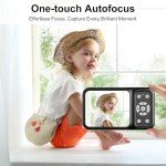 QUOLODOO 4K Dual Screen Point and Shoot Camera