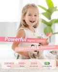 Upgraded 1080P Kids Digital Camera with 32GB Card