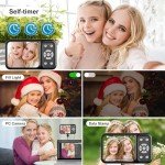 QUOLODOO 4K Dual Screen Point and Shoot Camera