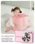 Upgraded 1080P Kids Digital Camera with 32GB Card