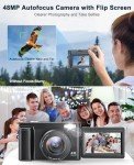 48MP 4K Vlogging Camera with 16X Zoom
