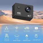 Adostob 4K Waterproof Action Camera with Accessories