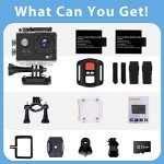 Adostob 4K Waterproof Action Camera with Accessories